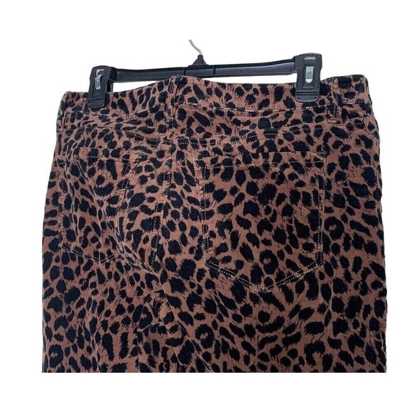 Ann Taylor Loft Pants Women Sz 8 Super Skinny Stretch Animal Cheetah Print Jean - Picture 6 of 8